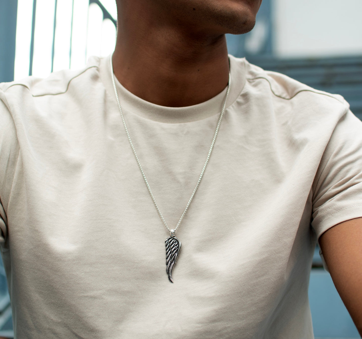 Oxidized Feather - Silver
