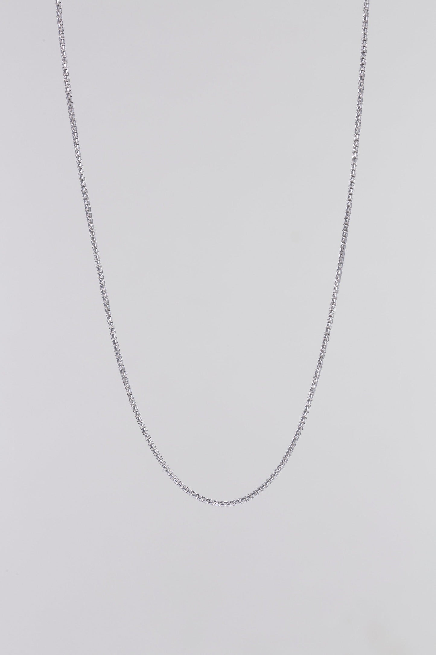 Rounded Box Chain - Silver