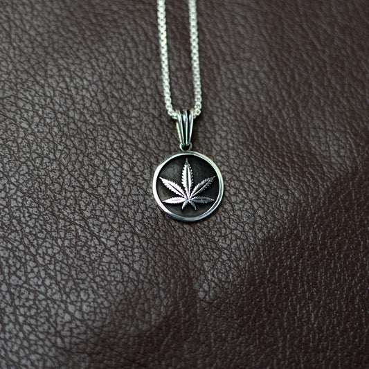 Hemp Leaf - Silver