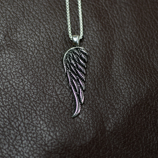 Oxidized Feather - Silver