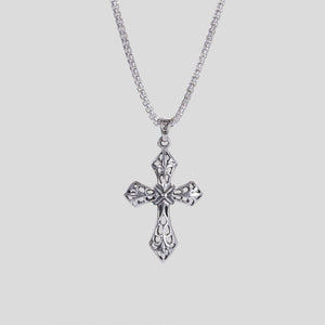 cross silver pendant