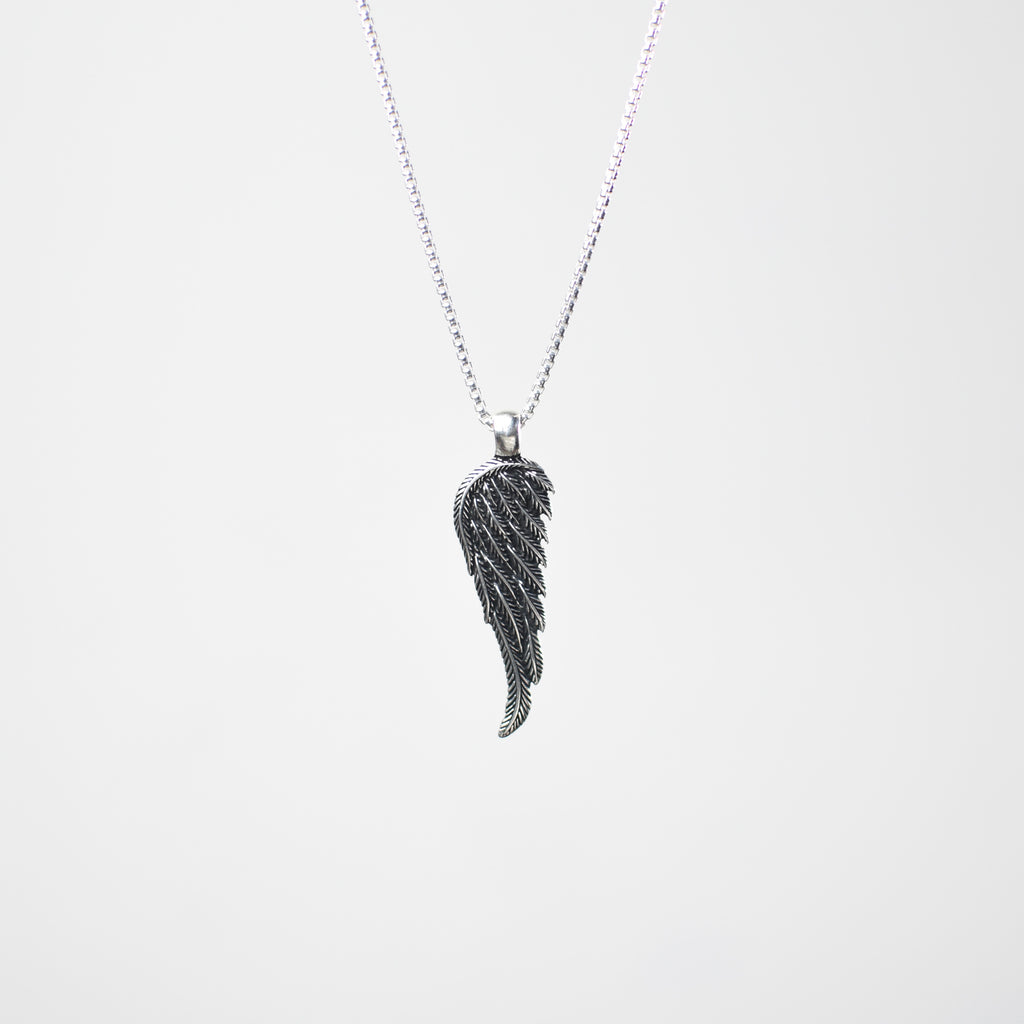 Oxidized Feather - Silver