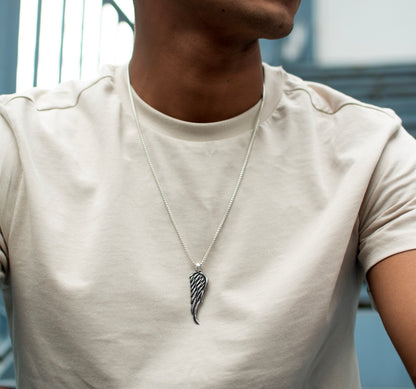 Oxidized Feather - Silver