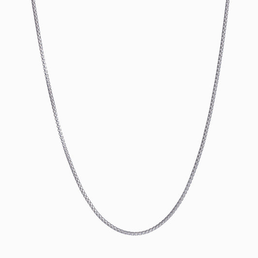 Rounded Box Chain - Silver