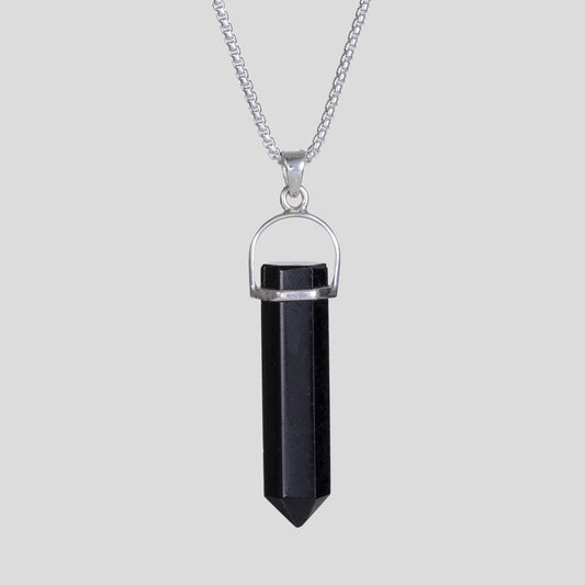 Black Talisman - Tourmaline / Silver