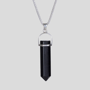 Black Talisman - Tourmaline / Silver
