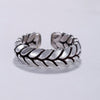 Crown Pattern Ring - Silver