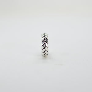 Crown Pattern Ring - Silver
