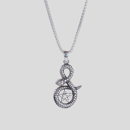 Snake Pentacle - Silver